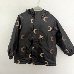 Zara Moon Print Rain Jacket 4t NWT